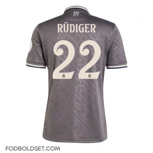 Real Madrid Antonio Rudiger #22 Tredjetrøje 2024-25 Kortærmet